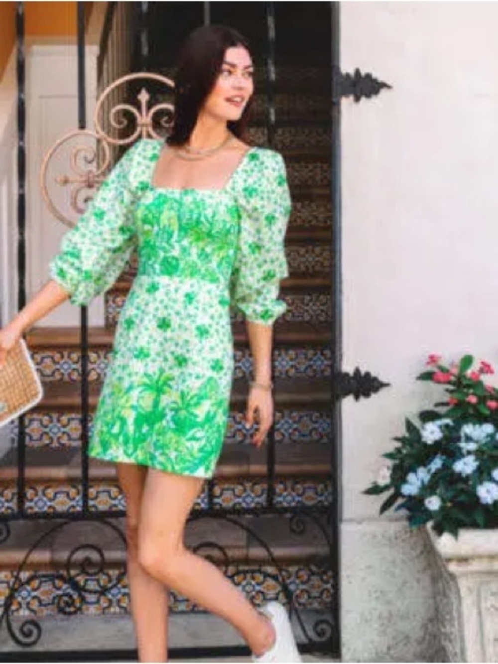 Lilly Pulitzer Esteli Romper in palm beach party animal print